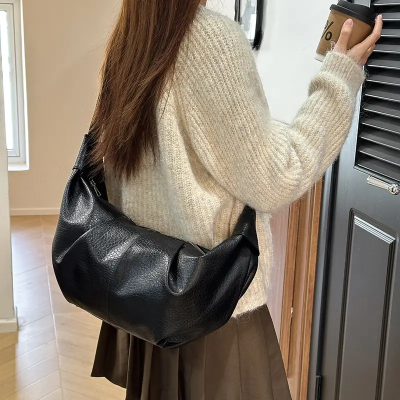 White Korean Retro Shoulder Crossbody Bag - Image 6