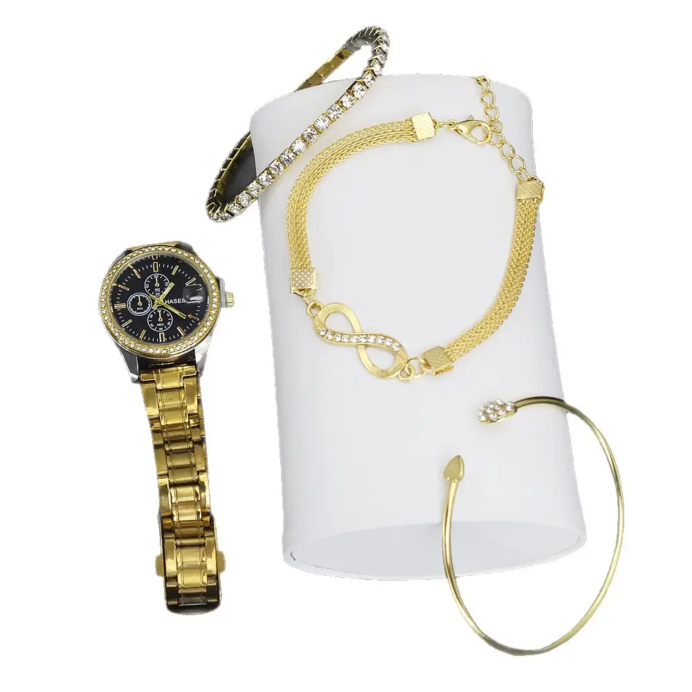 Women's Quartz Watch Set with Bracelet & Watch Finger - Image 10