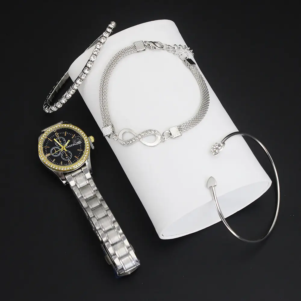 Women's Quartz Watch Set with Bracelet & Watch Finger — feature 10