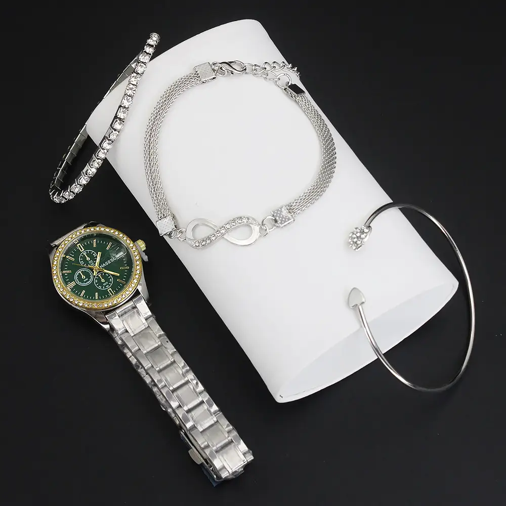 Women's Quartz Watch Set with Bracelet & Watch Finger — feature 11
