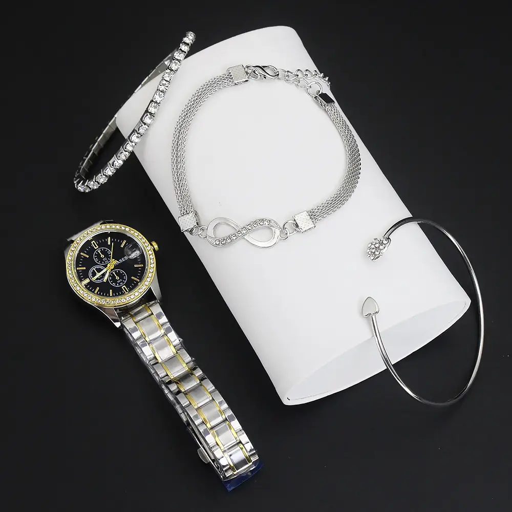 Women's Quartz Watch Set with Bracelet & Watch Finger — feature 13