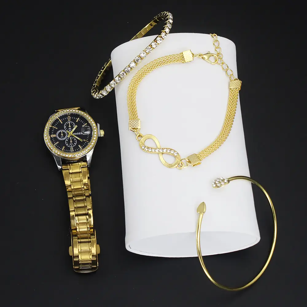 Women's Quartz Watch Set with Bracelet & Watch Finger — feature 15