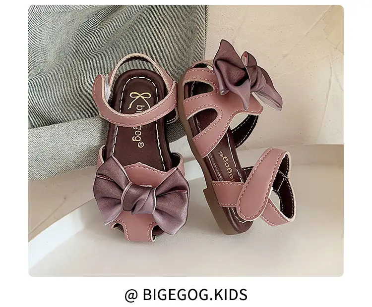 Girls' Pink Bow Sandals for 2025 Summer — feature 14