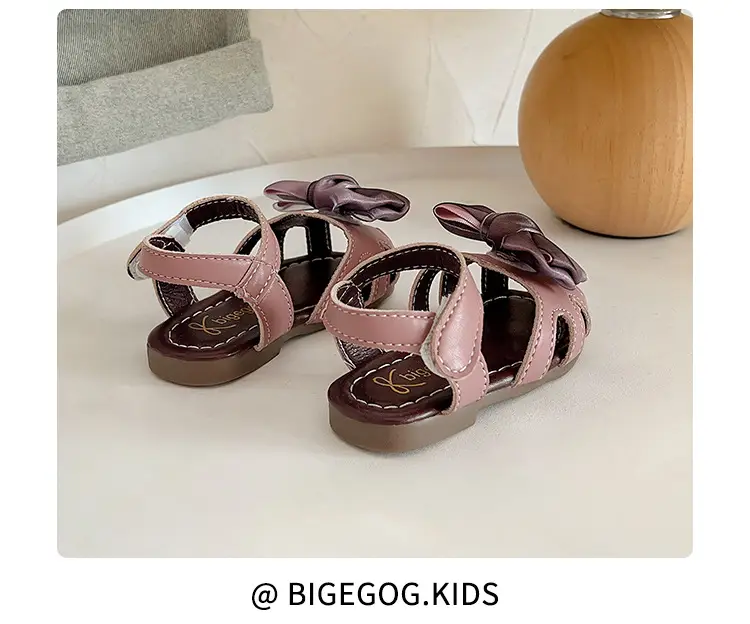 Girls' Pink Bow Sandals for 2025 Summer — feature 16