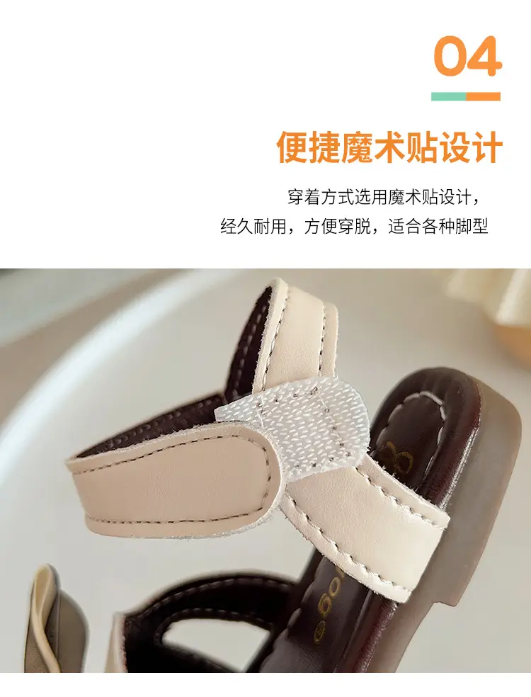 Girls' Pink Bow Sandals for 2025 Summer — feature 8