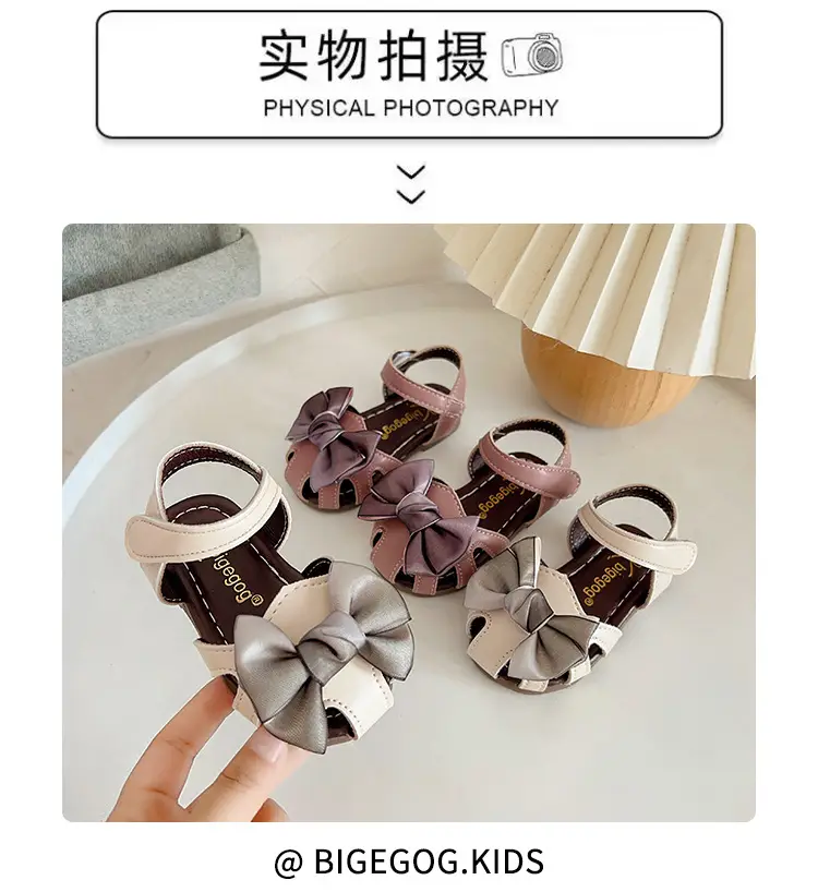 Girls' Pink Bow Sandals for 2025 Summer — feature 9