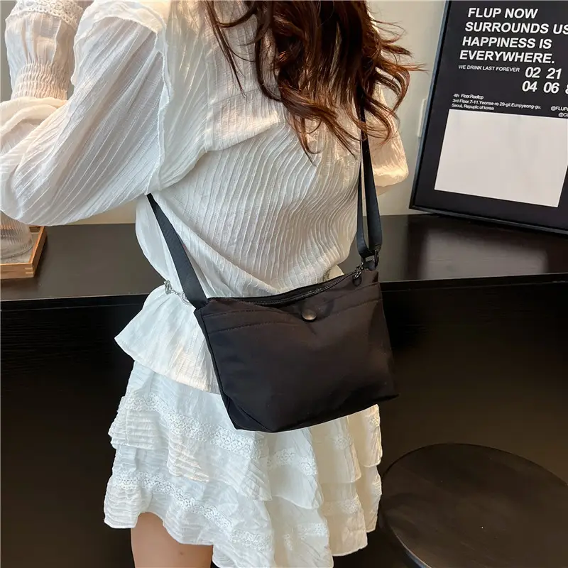 Black Crossbody Bag for Women Spring Summer Use - Image 5