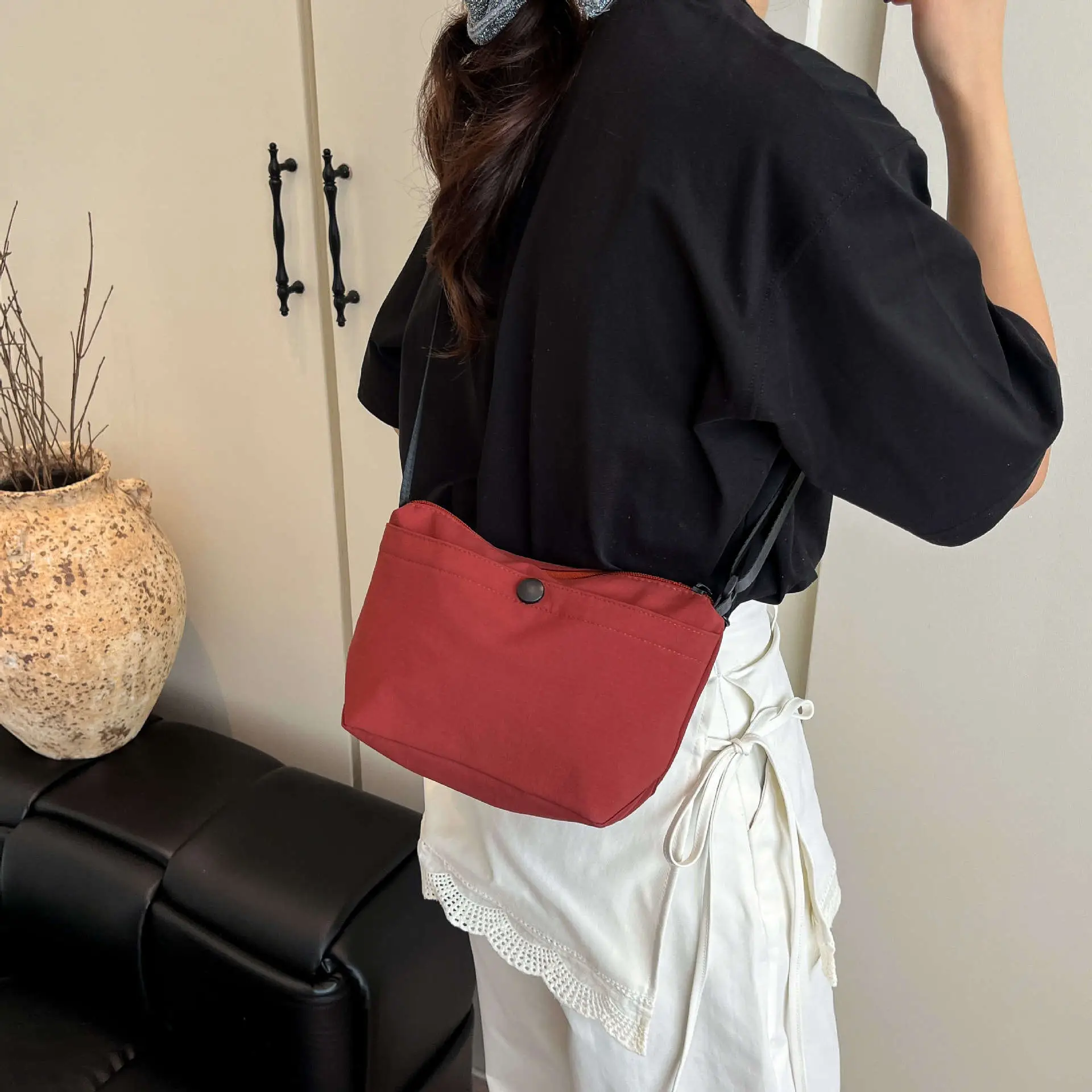 Black Crossbody Bag for Women Spring Summer Use - Image 6