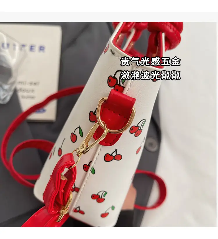 Cherry Print Crossbody Bag Red Handle 2025 — feature 5