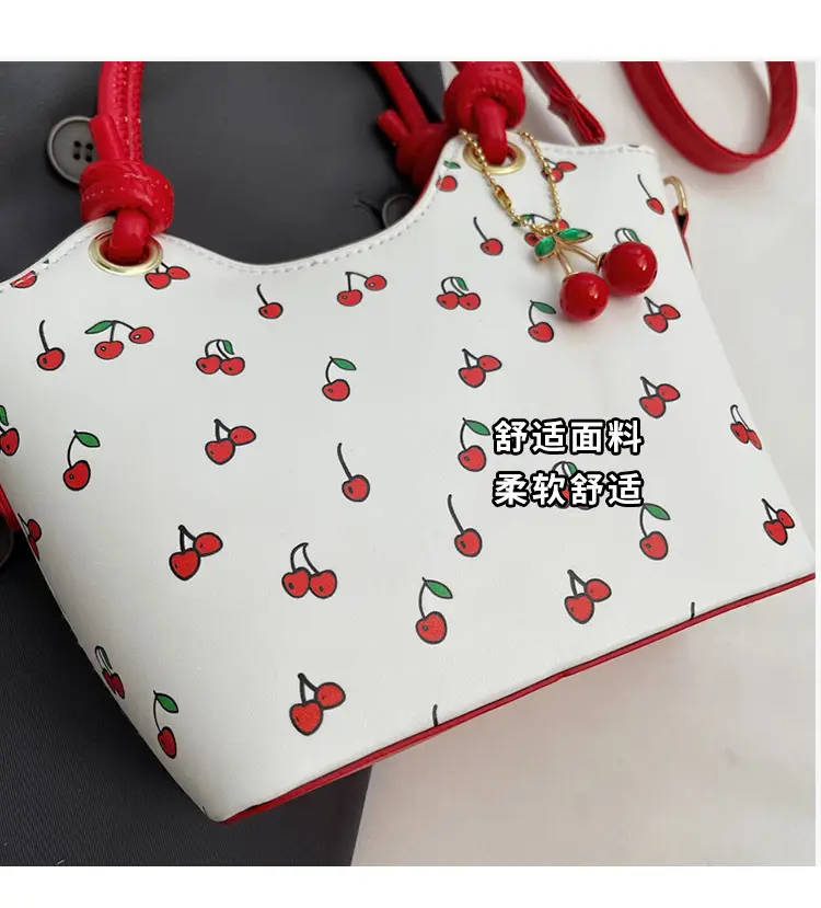 Cherry Print Crossbody Bag Red Handle 2025 — feature 8