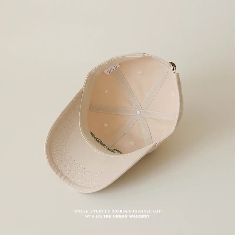 Men & Women Red Baseball Cap with Wide Brim Sunshade — feature 4