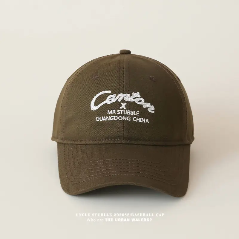 Men & Women Red Baseball Cap with Wide Brim Sunshade — feature 9