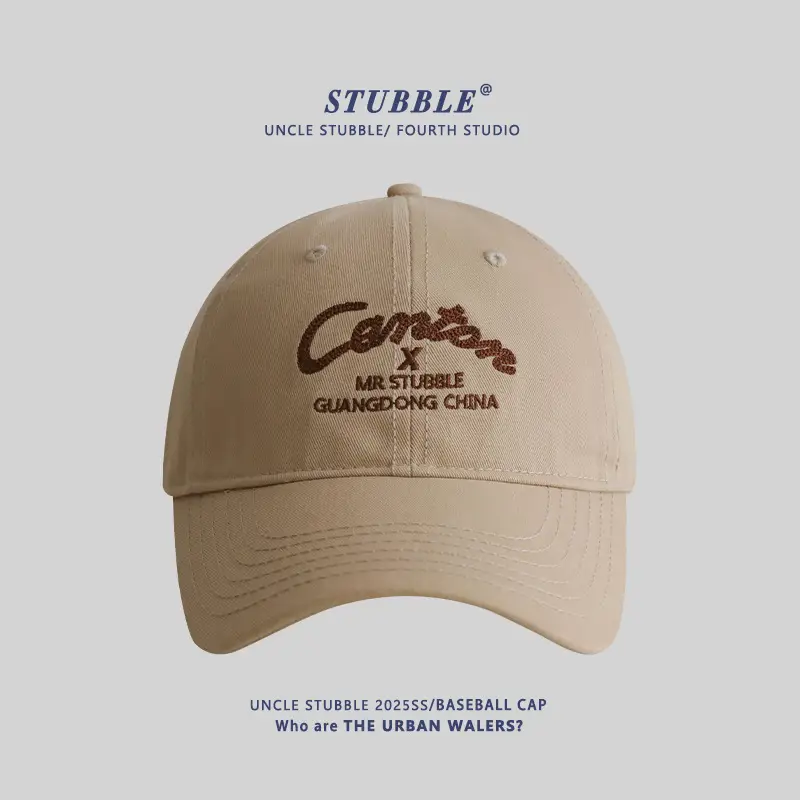 Men & Women Red Baseball Cap with Wide Brim Sunshade
