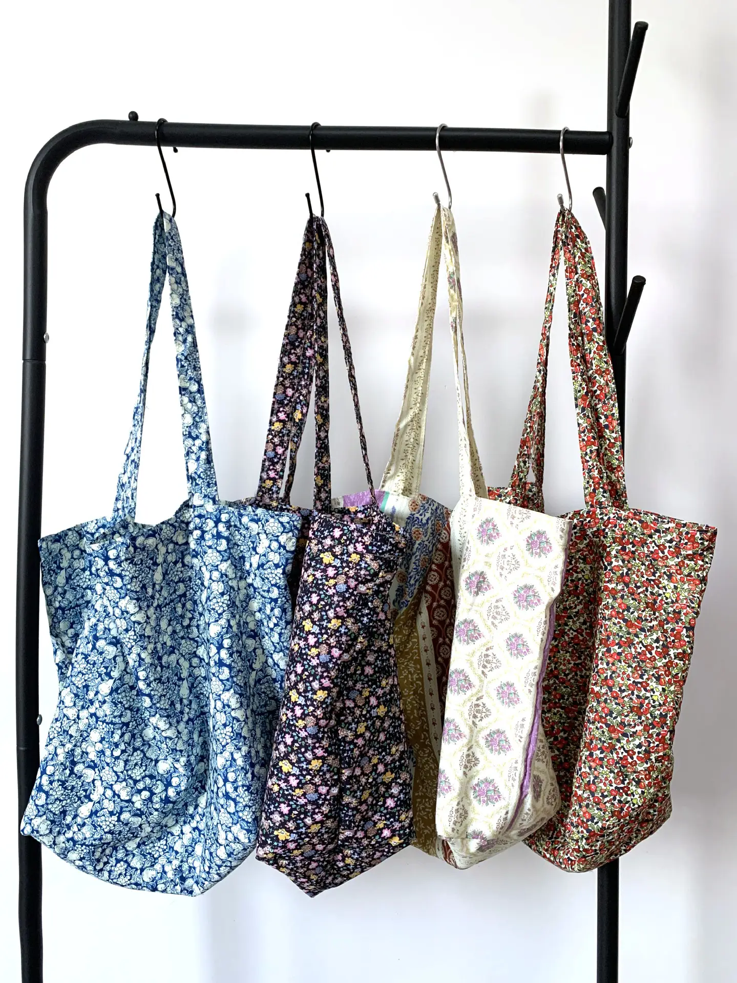 Retro Floral Canvas Bag for Women Travel Beach Shopping - Image 10