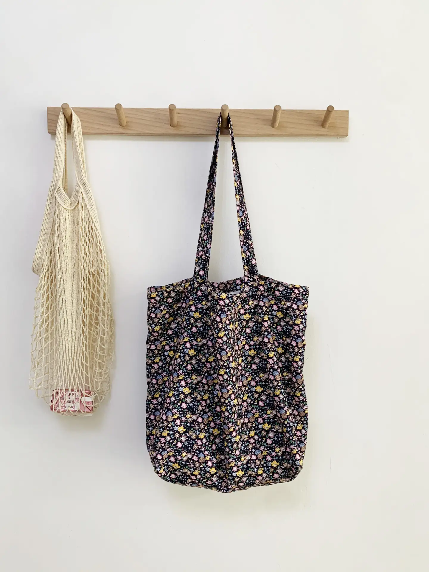 Retro Floral Canvas Bag for Women Travel Beach Shopping - Image 8