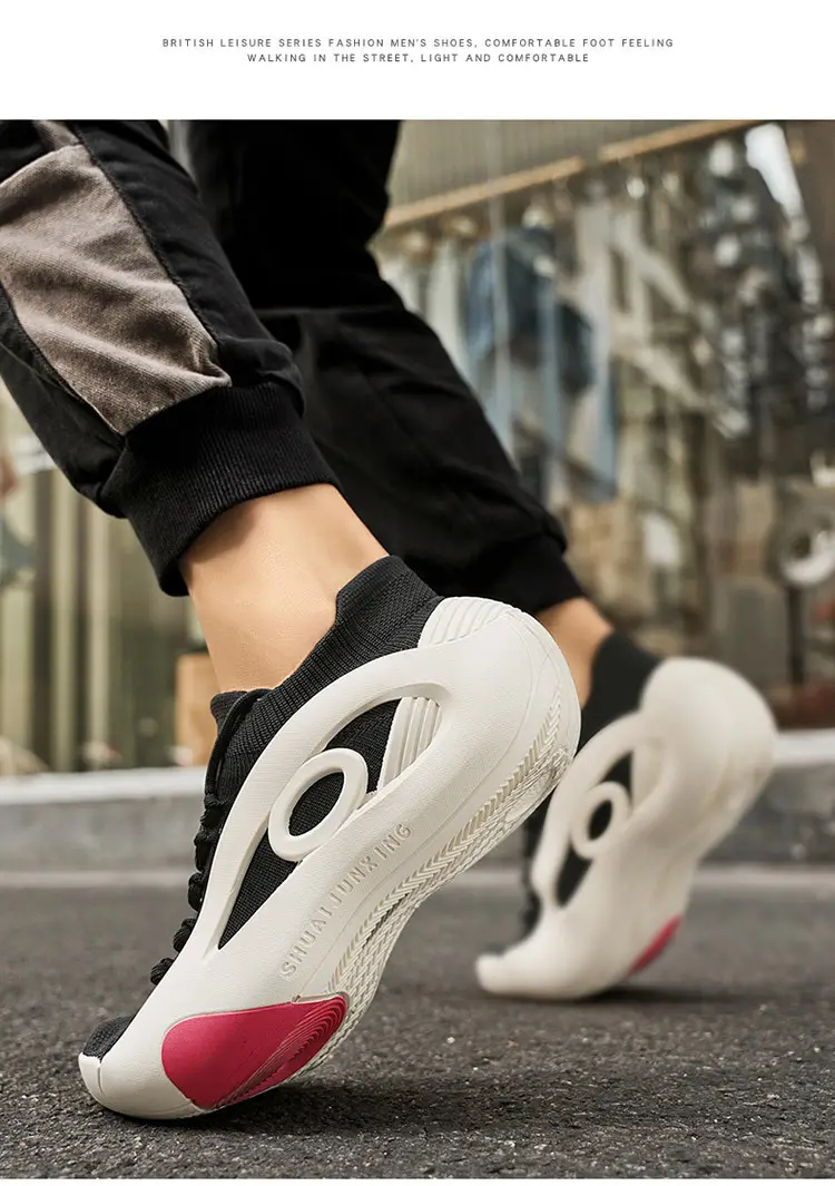 2025 New Summer Classy Men's Shoes Trendyy Versatile Mesh Breathable Thick-Soled Youth Running Sports Casual Shoes — feature 6