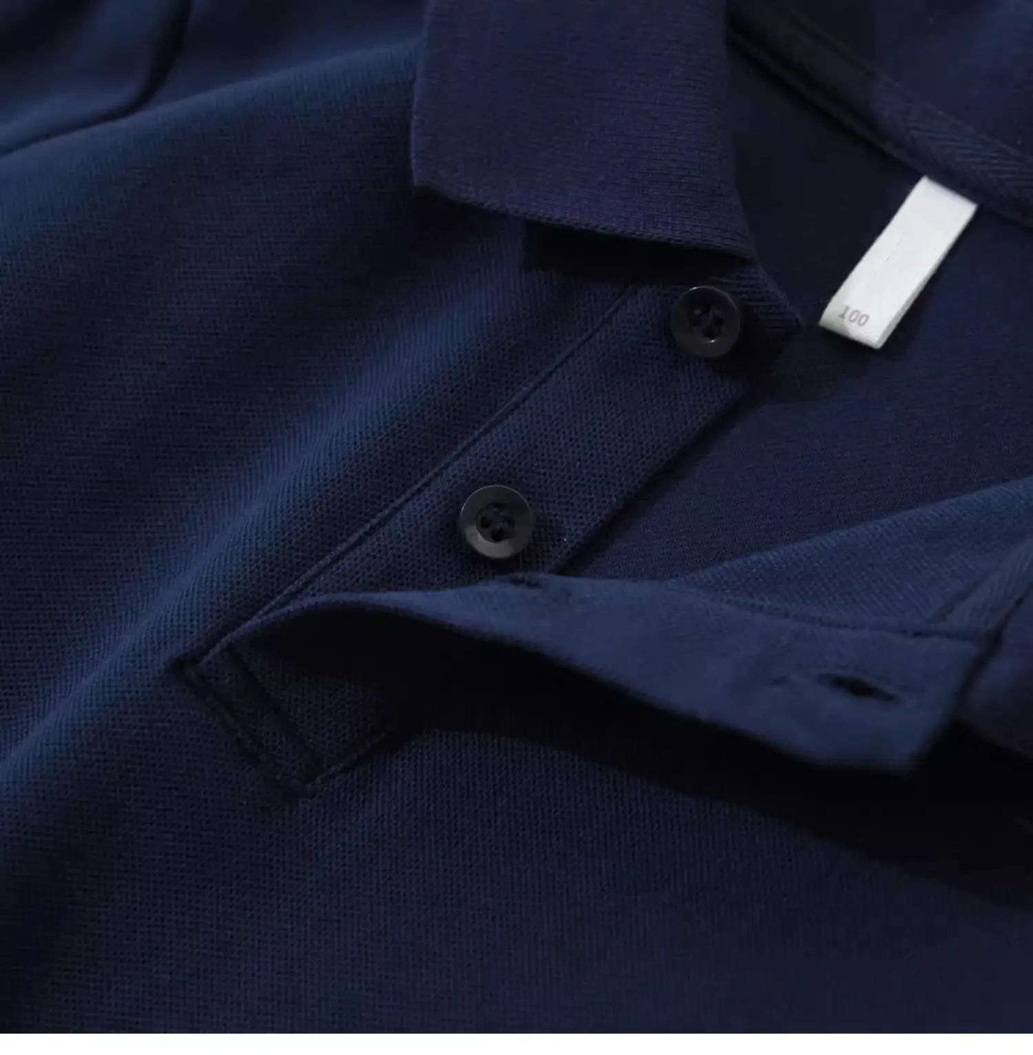 Boys Polo Shirt Navy Blue Medium Large Summer Breathable — feature 8