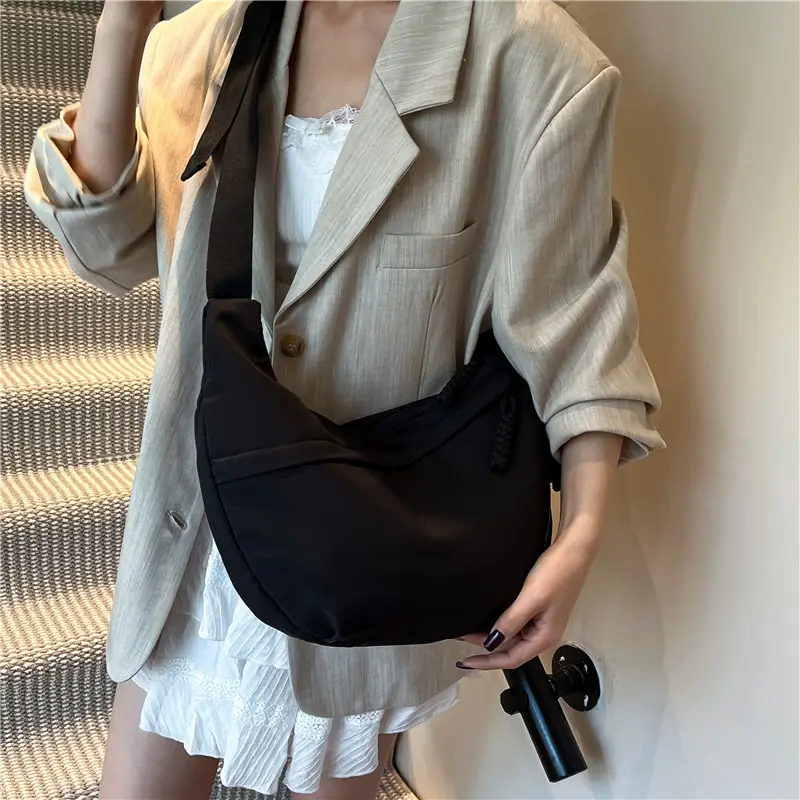 Japanese Harajuku Crossbody Bag Large Capacity Beige