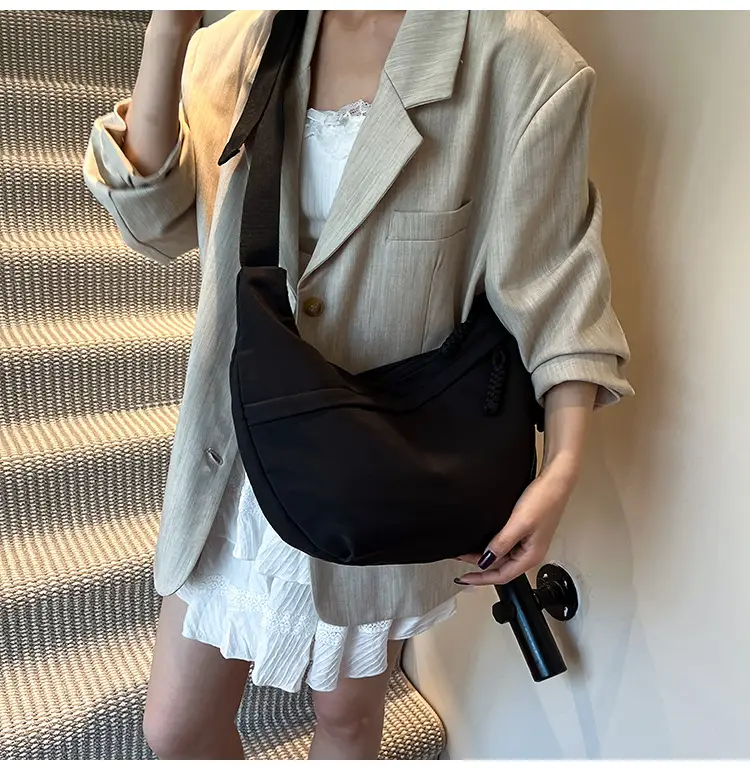 Japanese Harajuku Crossbody Bag Large Capacity Beige — feature 21