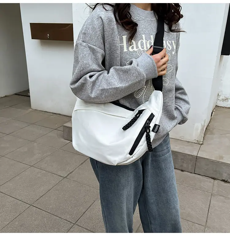 Japanese Harajuku Crossbody Bag Large Capacity Beige — feature 26