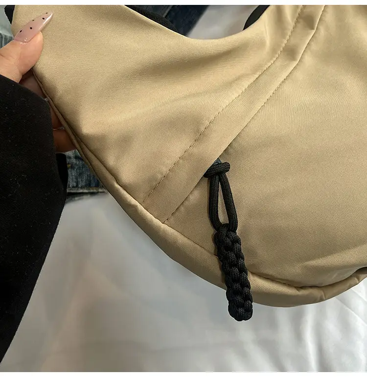 Japanese Harajuku Crossbody Bag Large Capacity Beige — feature 33