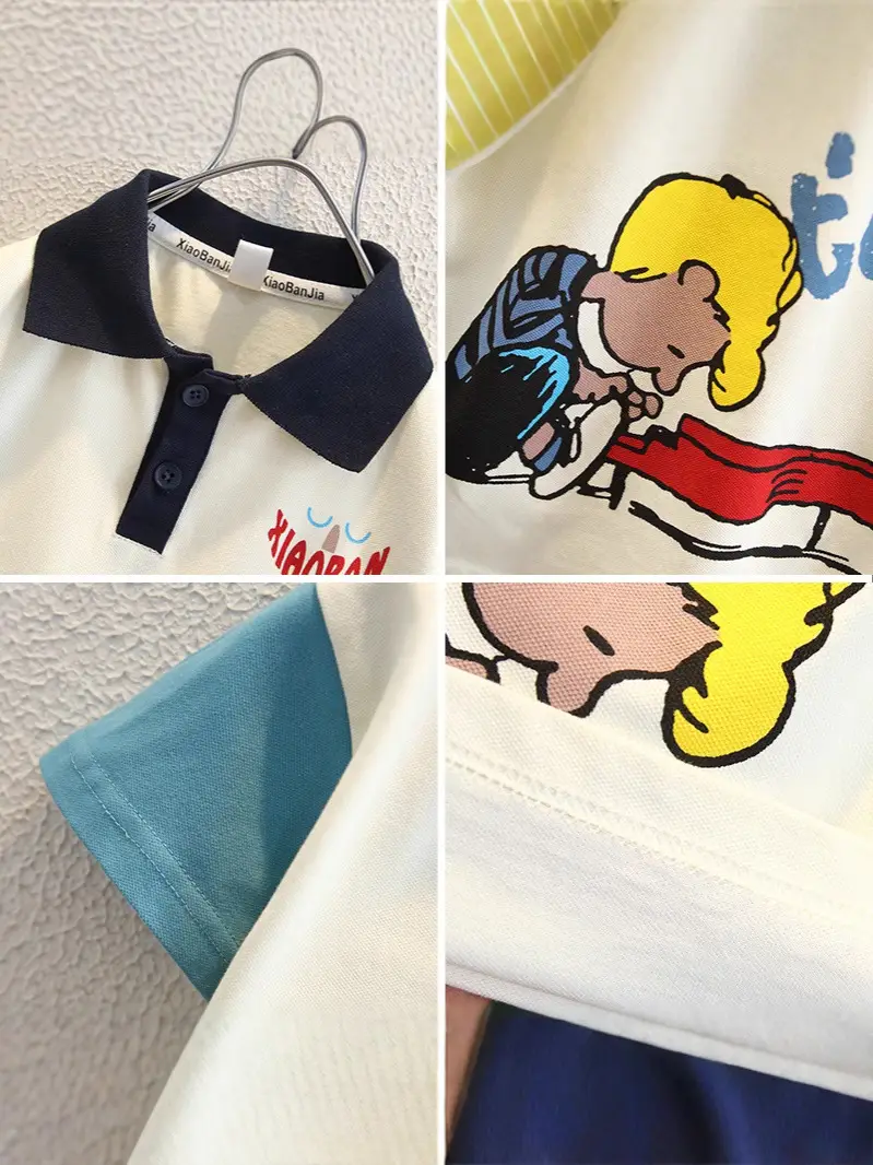 8244 Boys Korean Style Lapel Polo Shirt Top Boys Summer Clothes Thin Trendy Style - Image 5