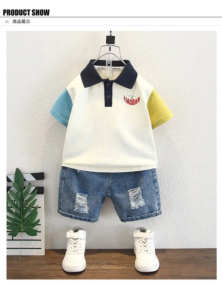 8244 Boys Korean Style Lapel Polo Shirt Top Boys Summer Clothes Thin Trendy Style — feature 6