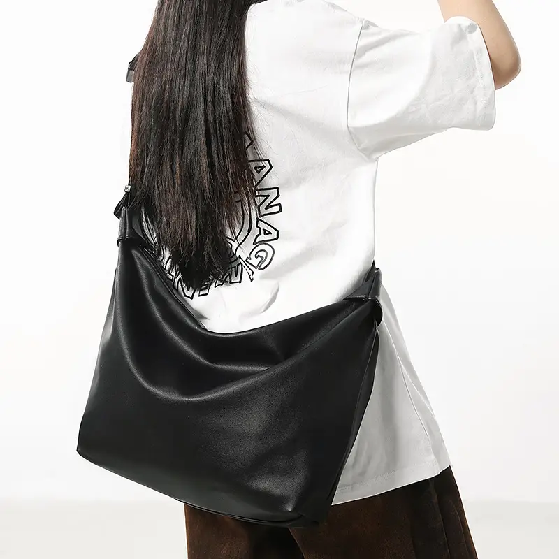Women's Large Capacity Casual Tote Bag Brown Black - Image 5