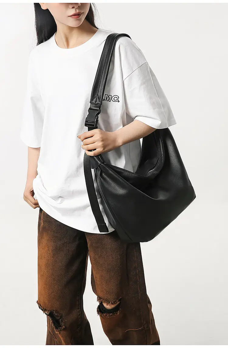 Women's Large Capacity Casual Tote Bag Brown Black — feature 13