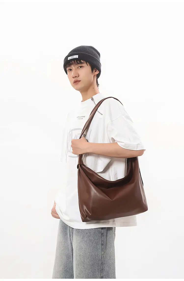 Women's Large Capacity Casual Tote Bag Brown Black — feature 22