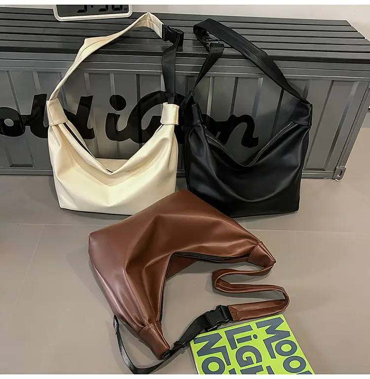 Women's Large Capacity Casual Tote Bag Brown Black — feature 27