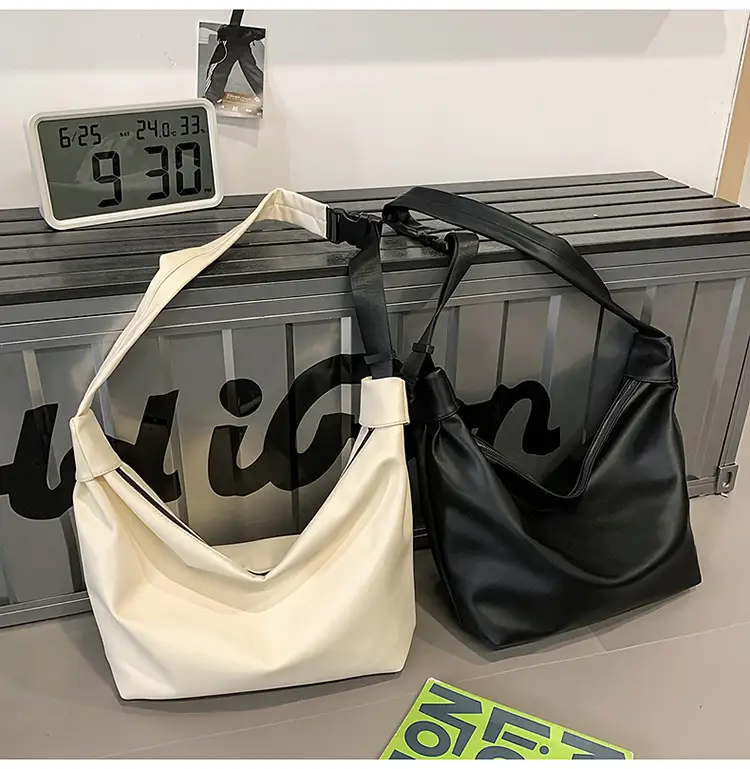 Women's Large Capacity Casual Tote Bag Brown Black — feature 28