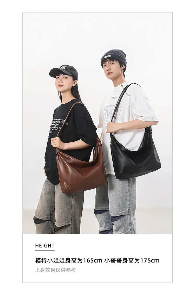 Women's Large Capacity Casual Tote Bag Brown Black — feature 4