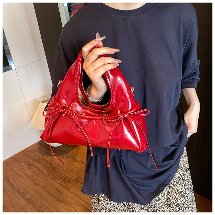 Women's Beige Bow Crossbody Tote Bag 2025 — feature 13