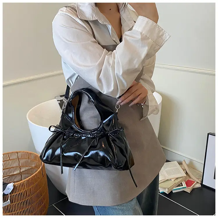 Women's Beige Bow Crossbody Tote Bag 2025 — feature 19