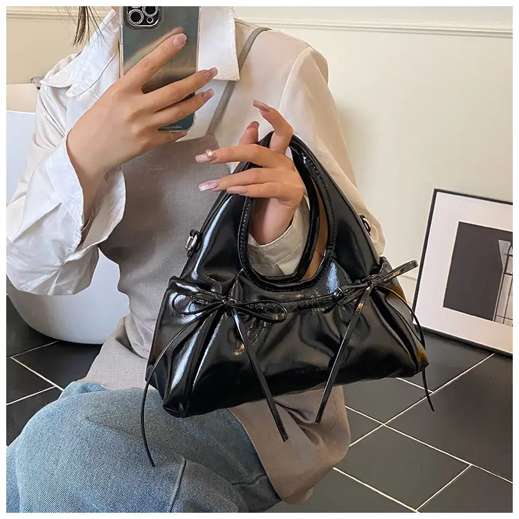 Women's Beige Bow Crossbody Tote Bag 2025 — feature 20