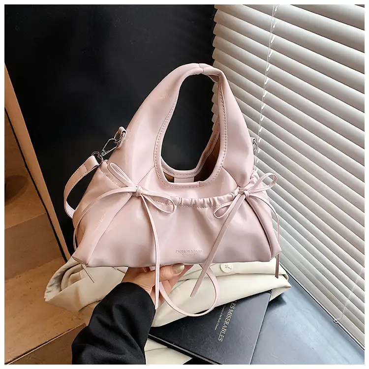 Women's Beige Bow Crossbody Tote Bag 2025 — feature 31