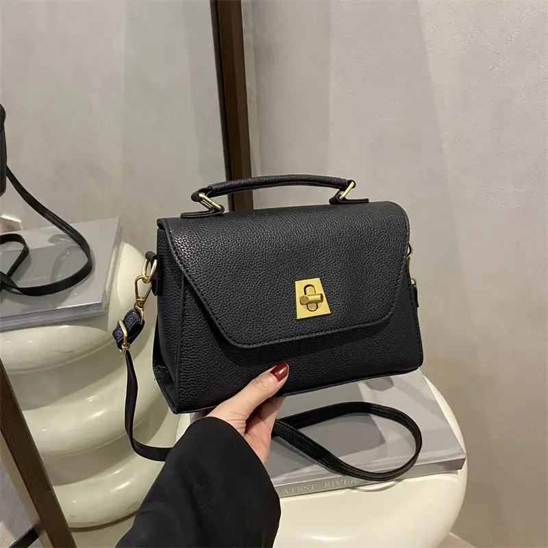 Black Square Handbag for Women 2025 New Summer - Image 5