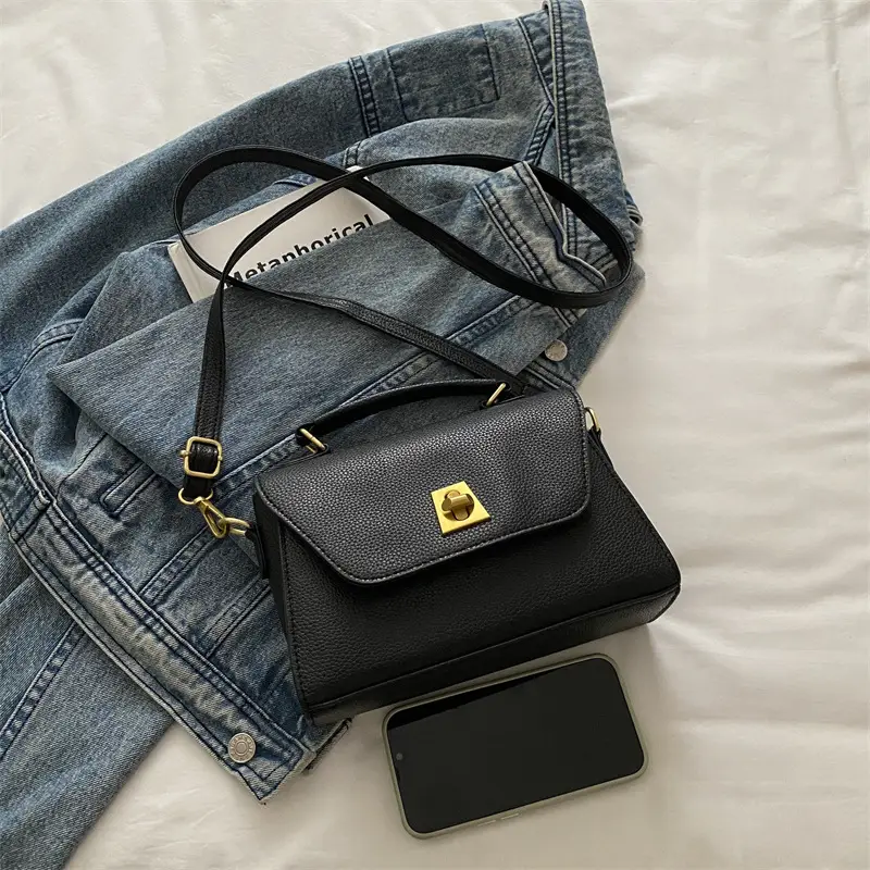 Black Square Handbag for Women 2025 New Summer - Image 6