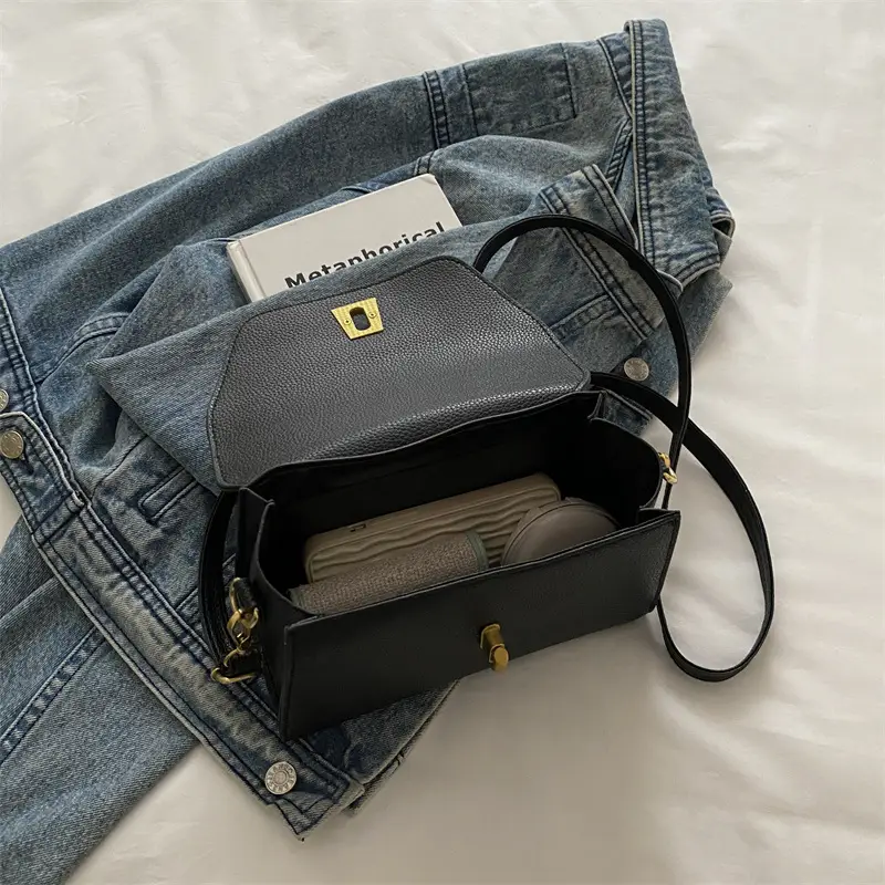 Black Square Handbag for Women 2025 New Summer - Image 7