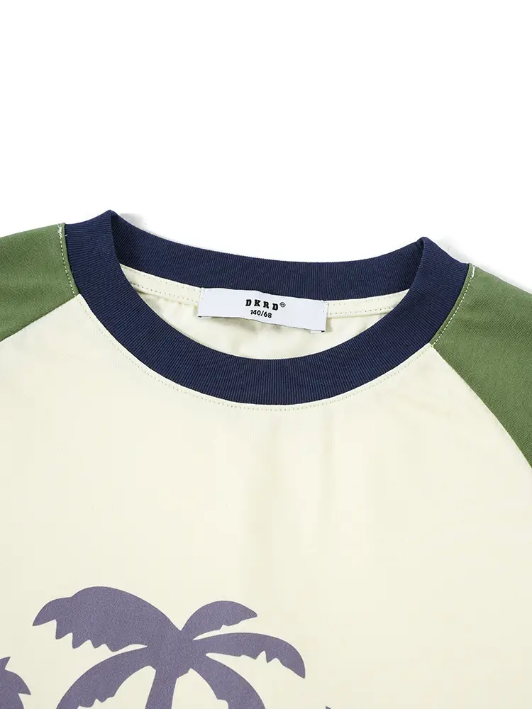 Beach Party T-Shirt Girls Boys Green Sleeve - Image 4