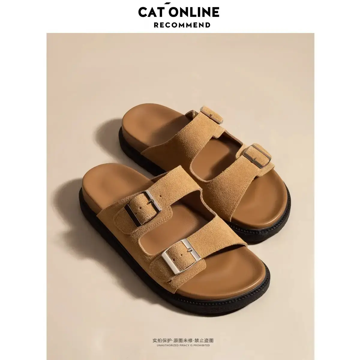 Women's Genuine Leather Birkenstock Slippers Summer Flats