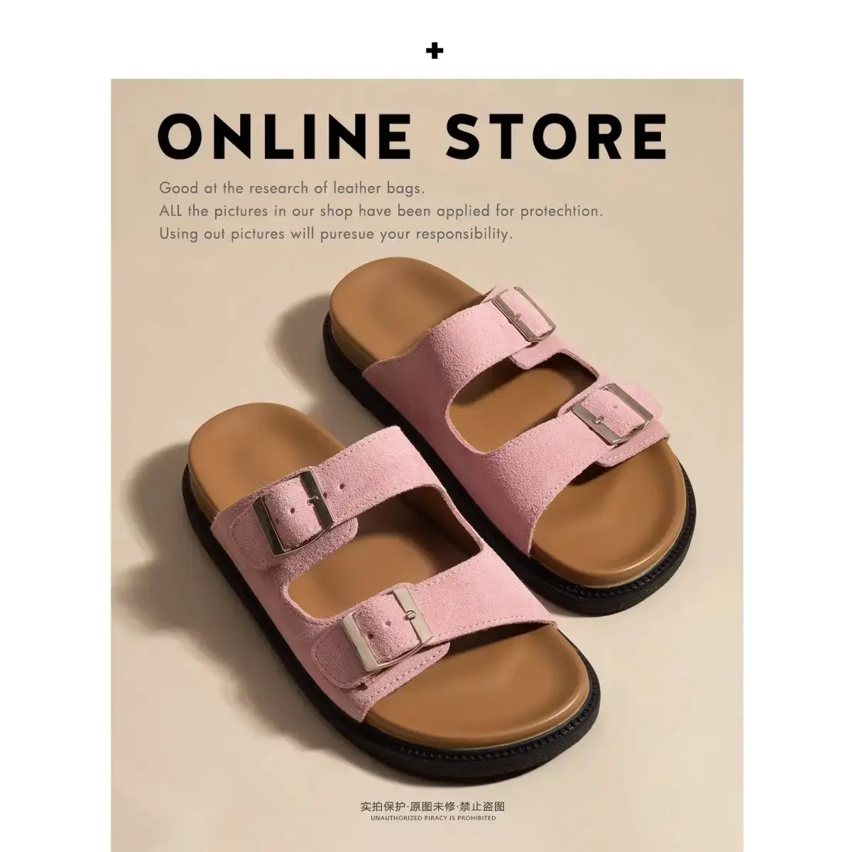 Women's Genuine Leather Birkenstock Slippers Summer Flats