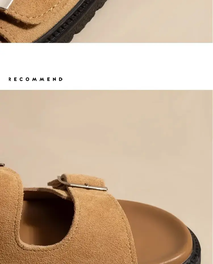 Women's Genuine Leather Birkenstock Slippers Summer Flats — feature 10