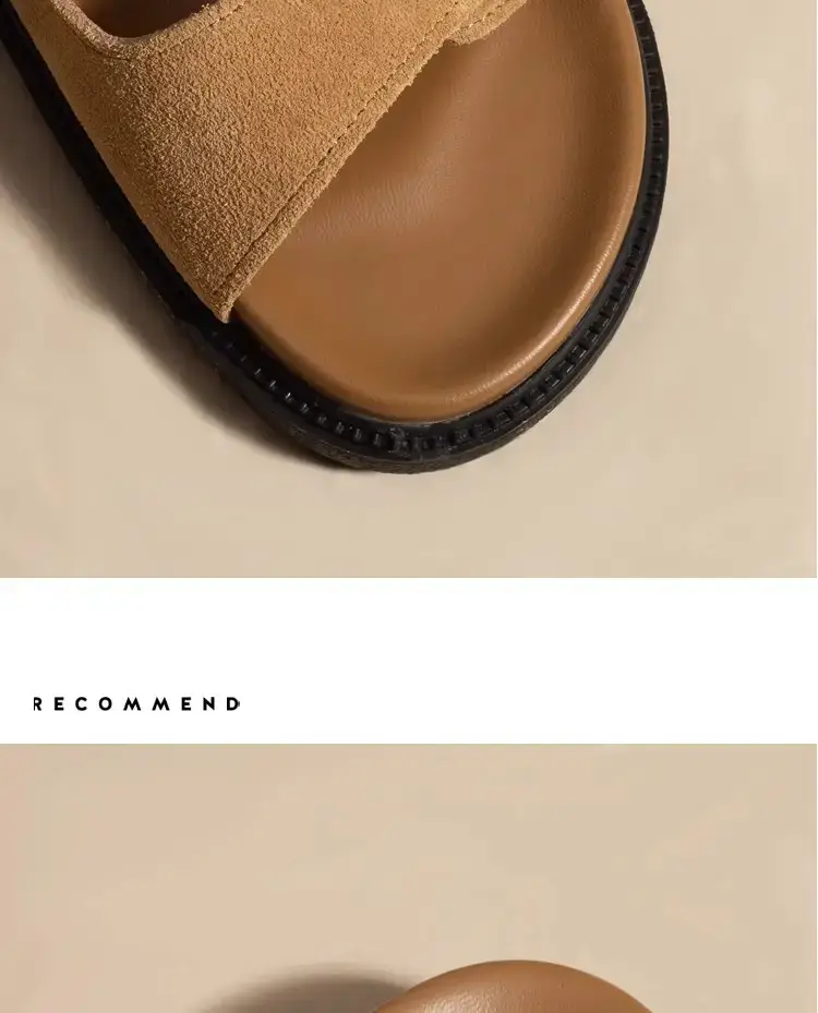 Women's Genuine Leather Birkenstock Slippers Summer Flats — feature 12
