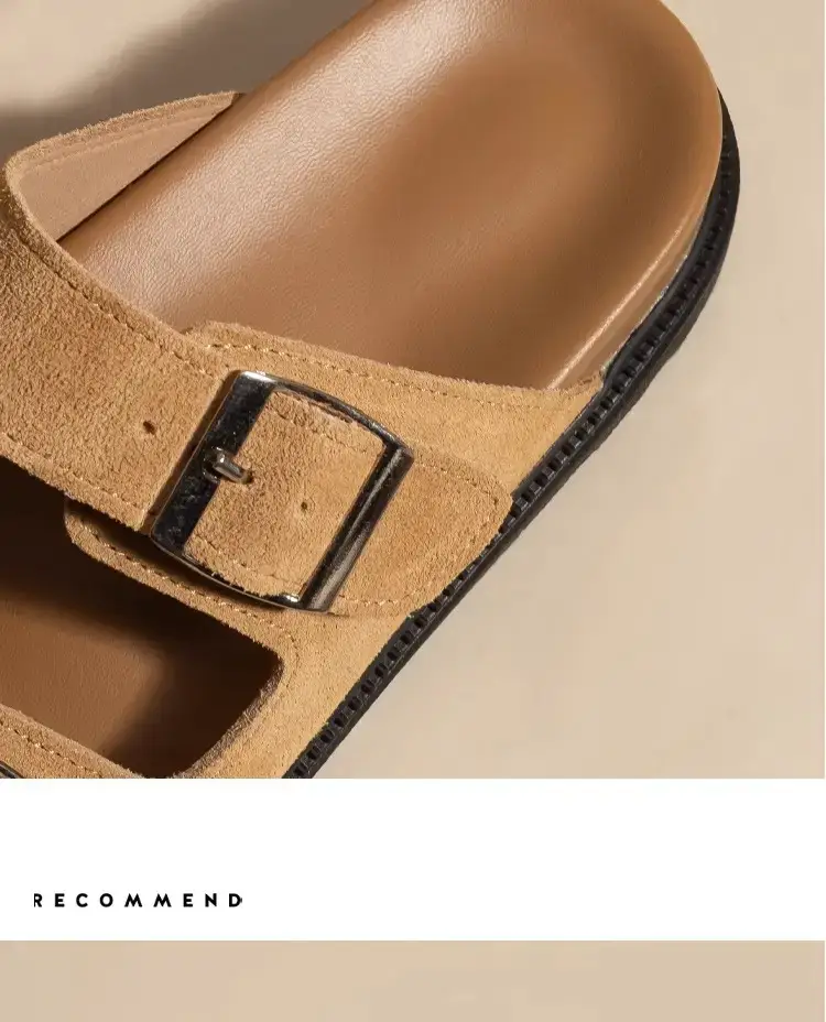 Women's Genuine Leather Birkenstock Slippers Summer Flats — feature 13