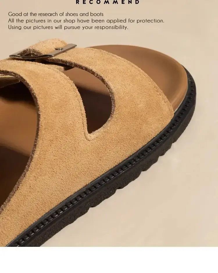 Women's Genuine Leather Birkenstock Slippers Summer Flats — feature 8