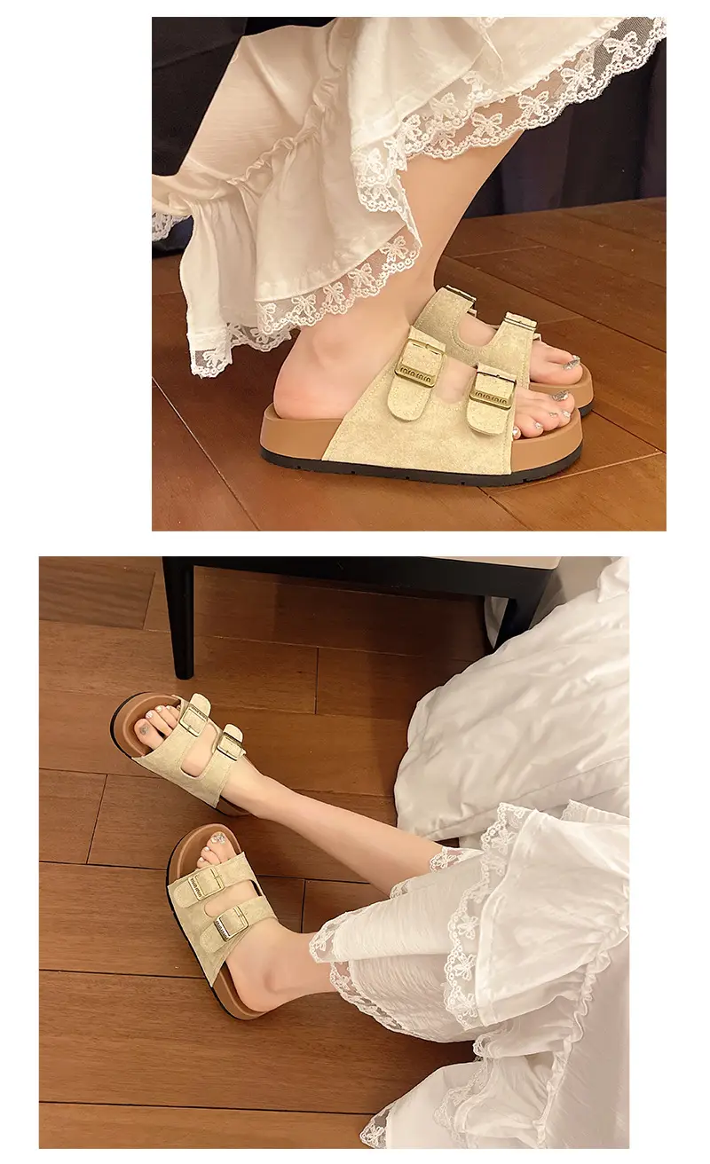 Birkenstock Sandals for Women's Summer Outer Wear 2025 New Thick-Soled Flip-Flops for Women's High-End Seaside Beach Sandals — feature 12