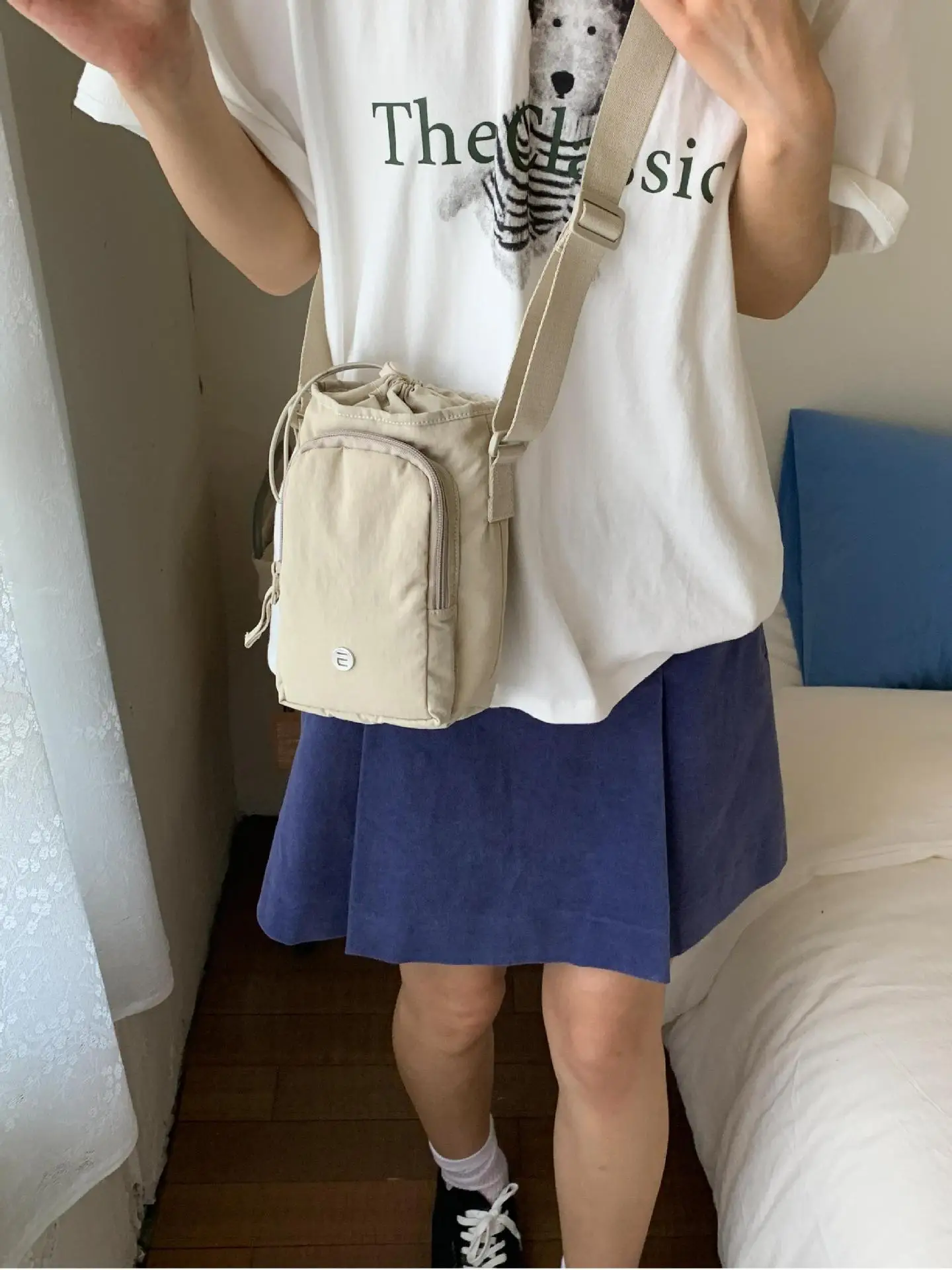 Canvas Mini Phone Bag Waterproof Shoulder Crossbody - Image 9