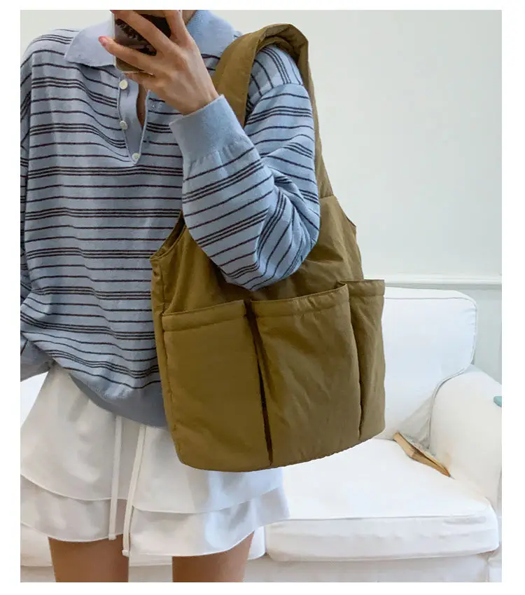 Women Canvas Multi-Flap Tote Bag 2025 — feature 11